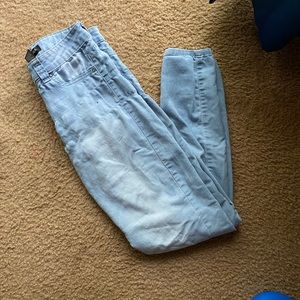 Light wash jeans